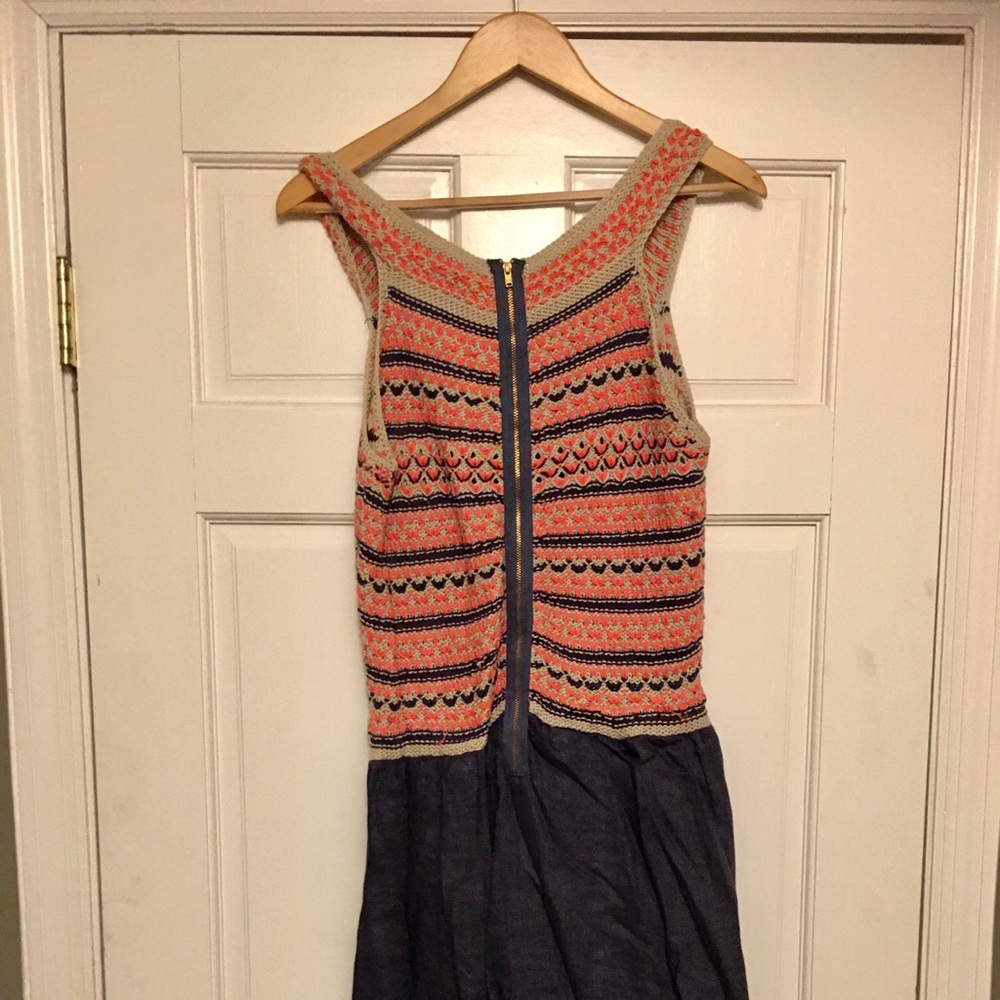 Rachel Roy Crochet linen dress